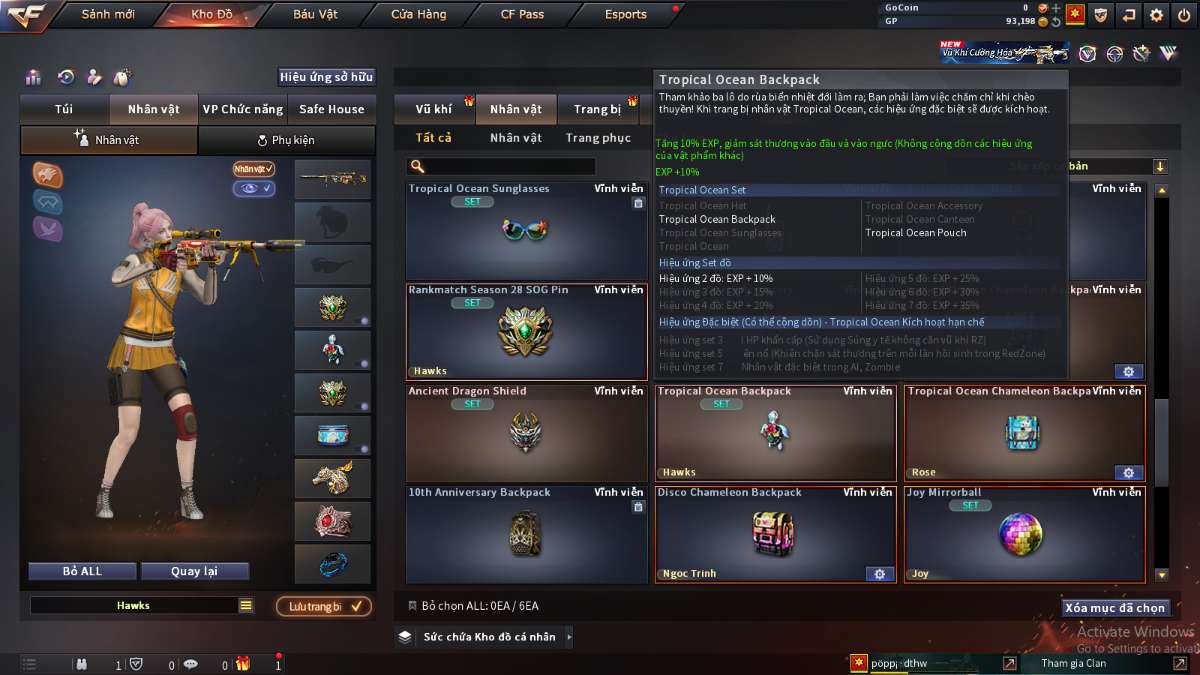 shop acc cf uy tin gia re